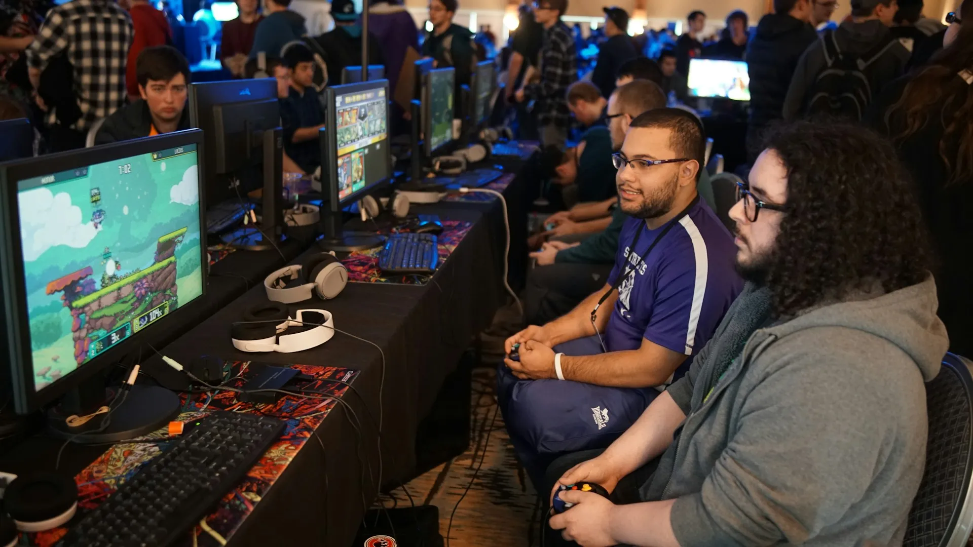Joueurs lors d'un événement gaming